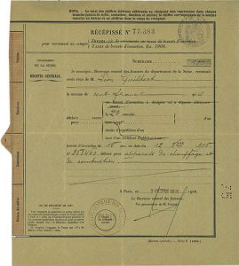 Le premier brevet déposé par Guilbert Express en 1906